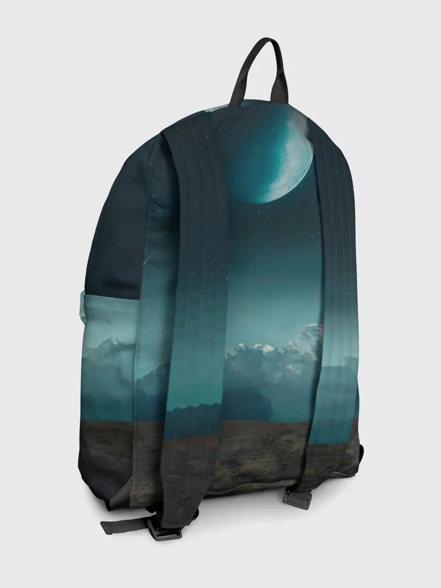 Рюкзак джинсовый / Космос в горах