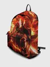 Рюкзак джинсовый / Данте в огне