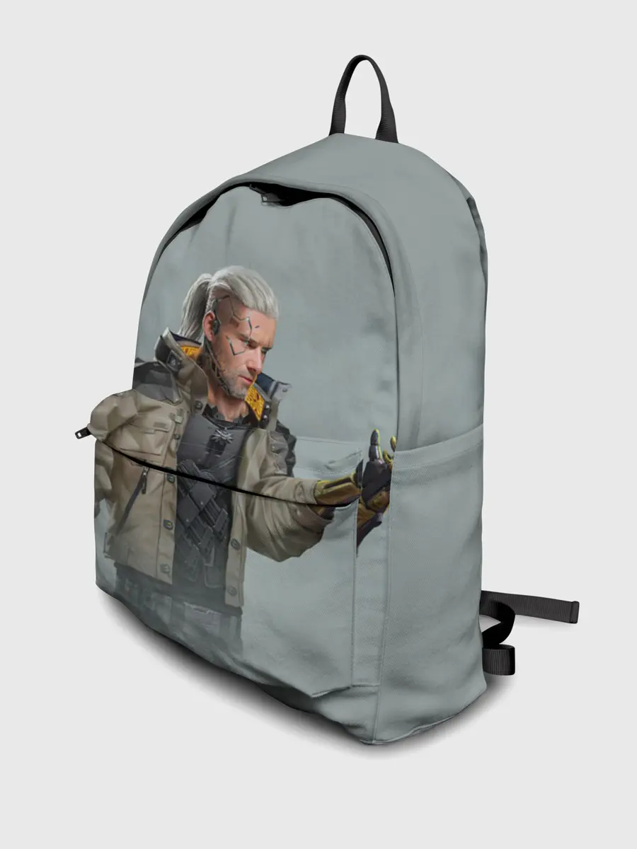 Рюкзак джинсовый / КиберГеральт