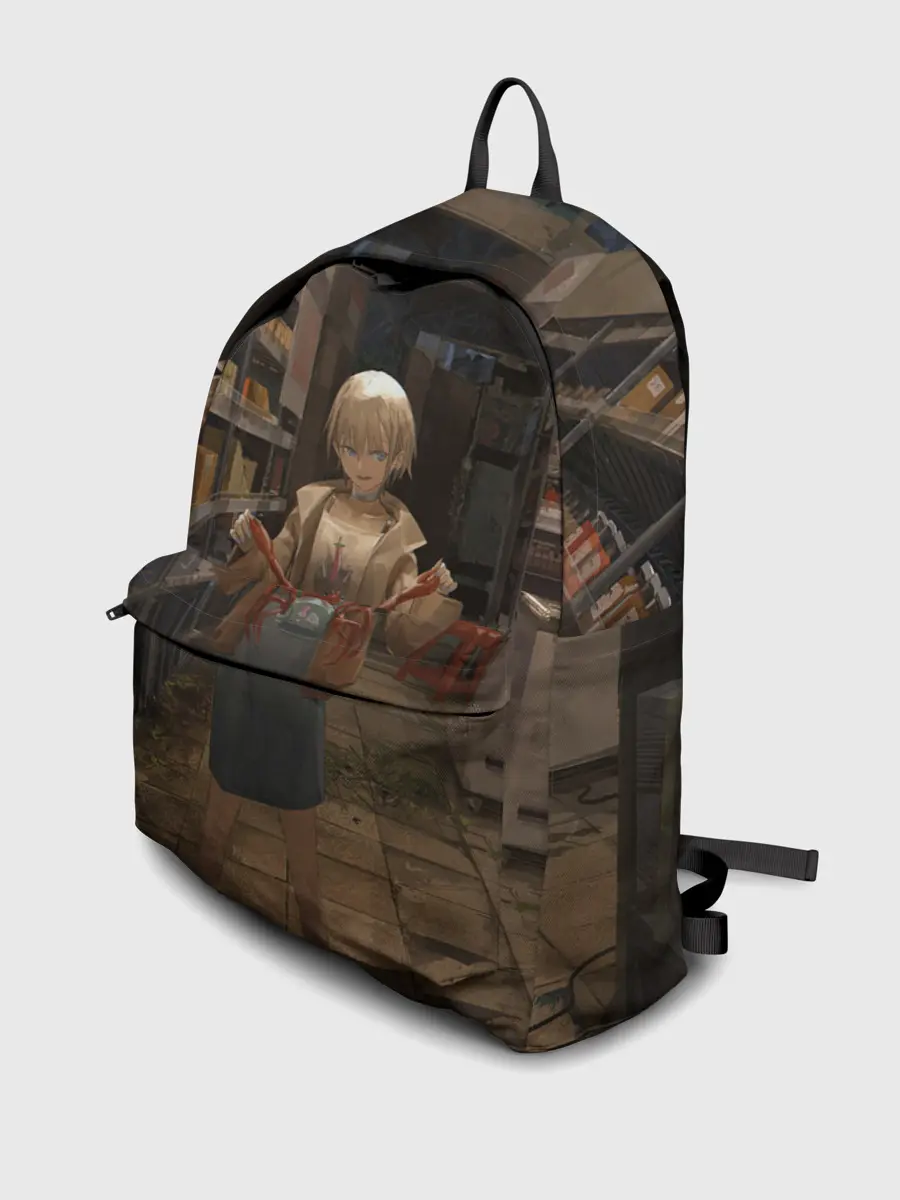 Рюкзак джинсовый / Girl with crab