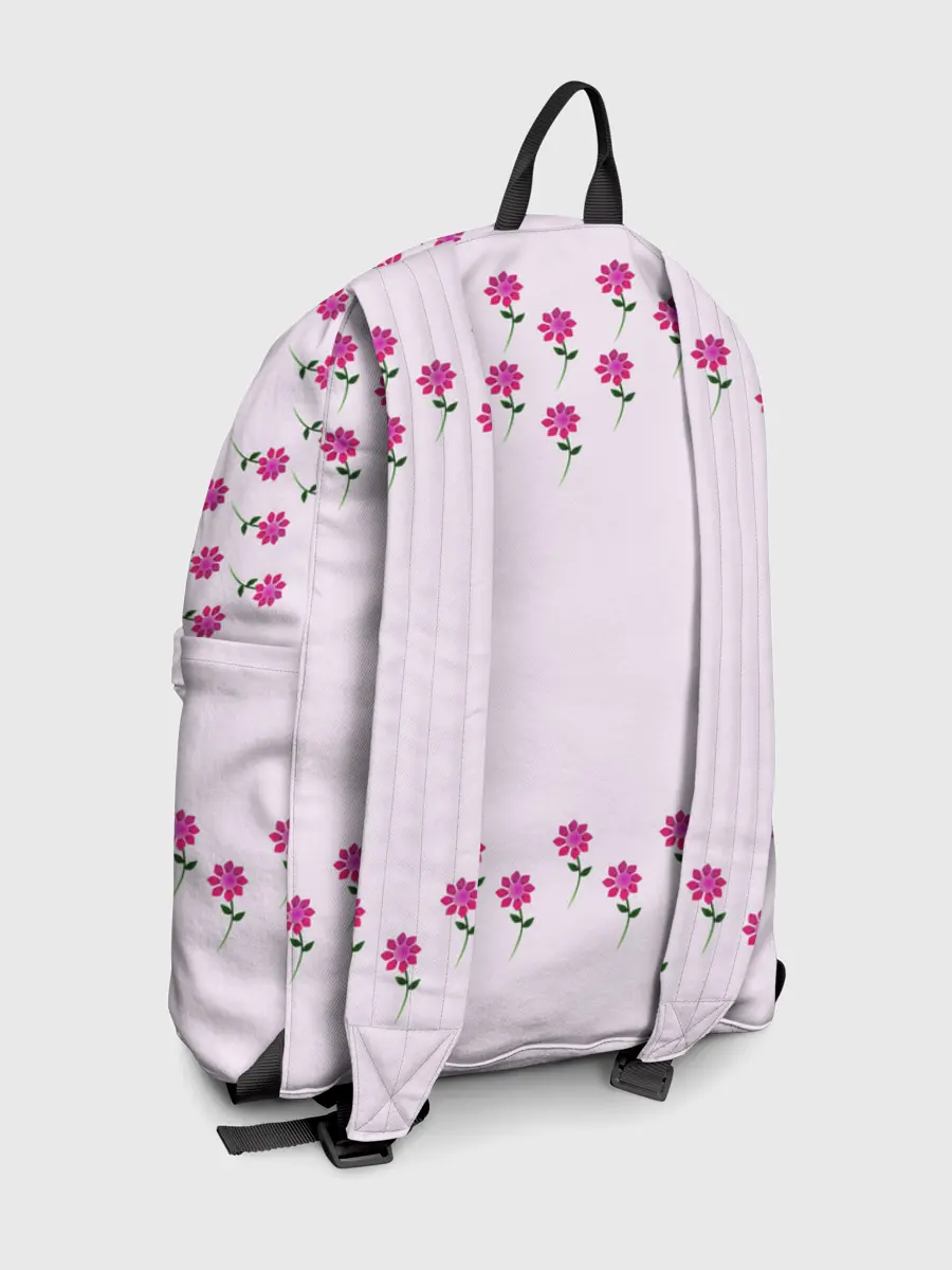 Рюкзак джинсовый / розовые цветы | pink flowers