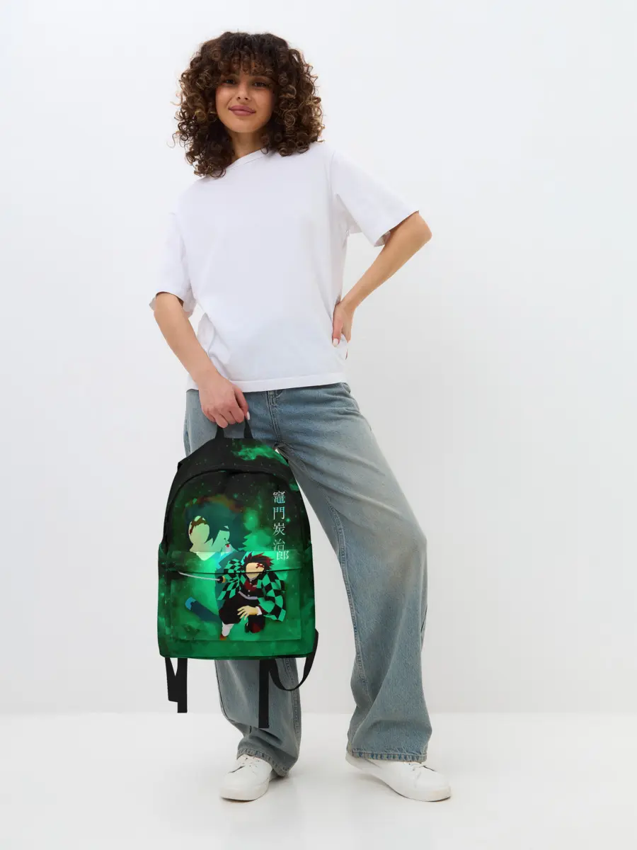 Рюкзак джинсовый / Танджиро Камадо Kimetsu no Yaiba