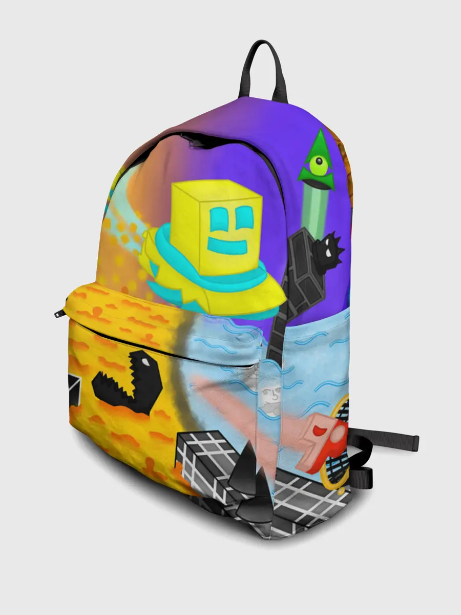 Рюкзак джинсовый / Geometry Dash | RobTop