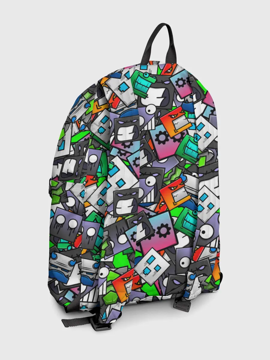 Рюкзак джинсовый / Geometry Dash | Pattern