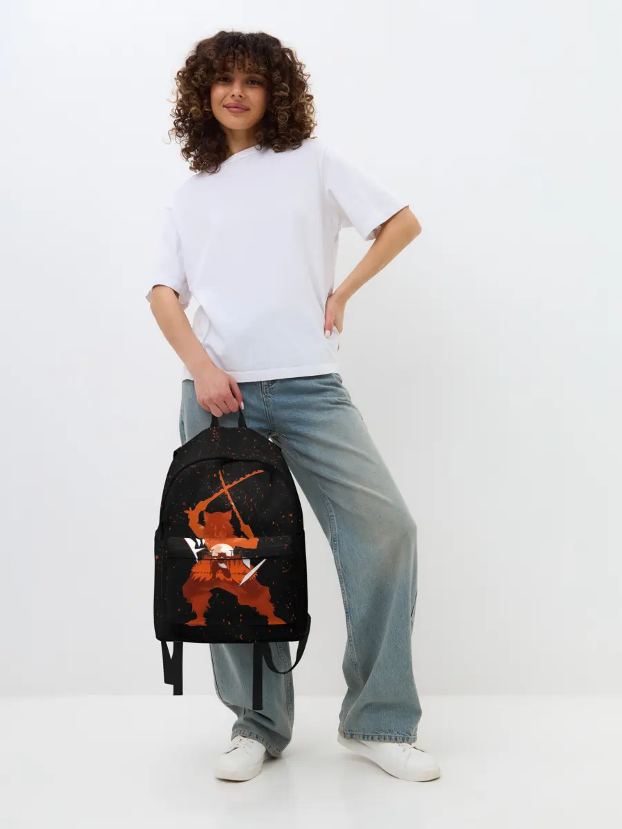 Рюкзак джинсовый / Иноске Хашибира Kimetsu no Yaiba