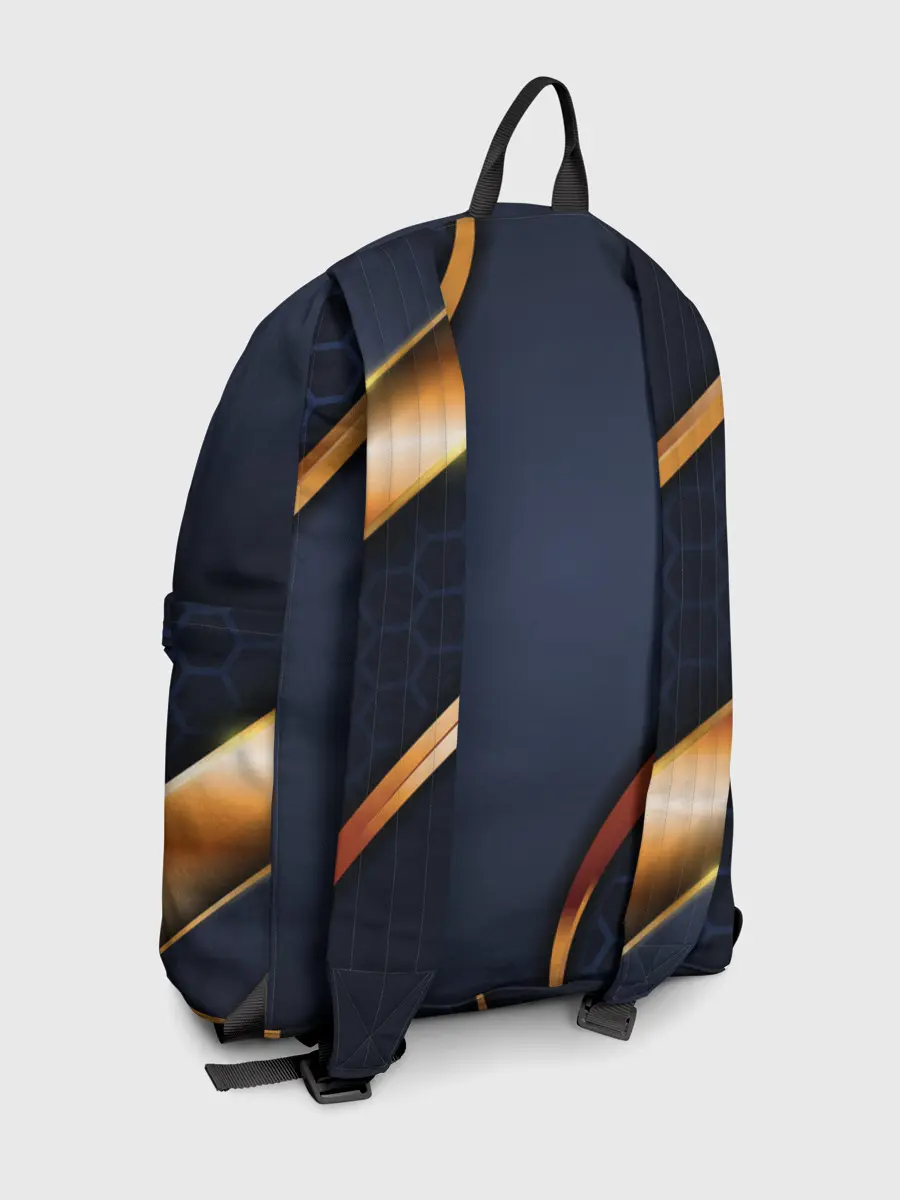 Рюкзак джинсовый / 3D БРОНЯ ВСТАВКИ ЗОЛОТА