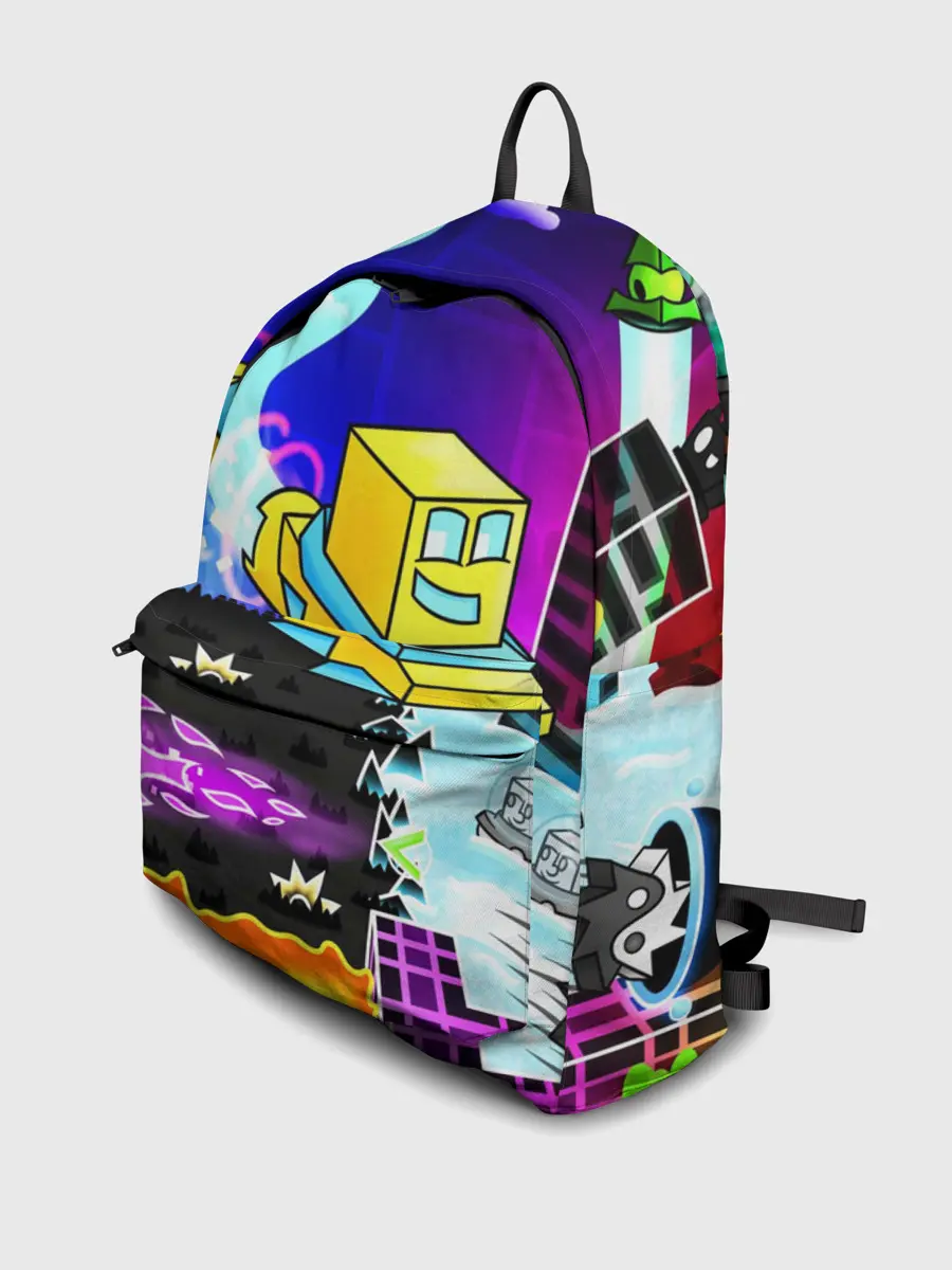 Рюкзак джинсовый / GEOMETRY DASH / ГЕОМЕТРИ ДАШ