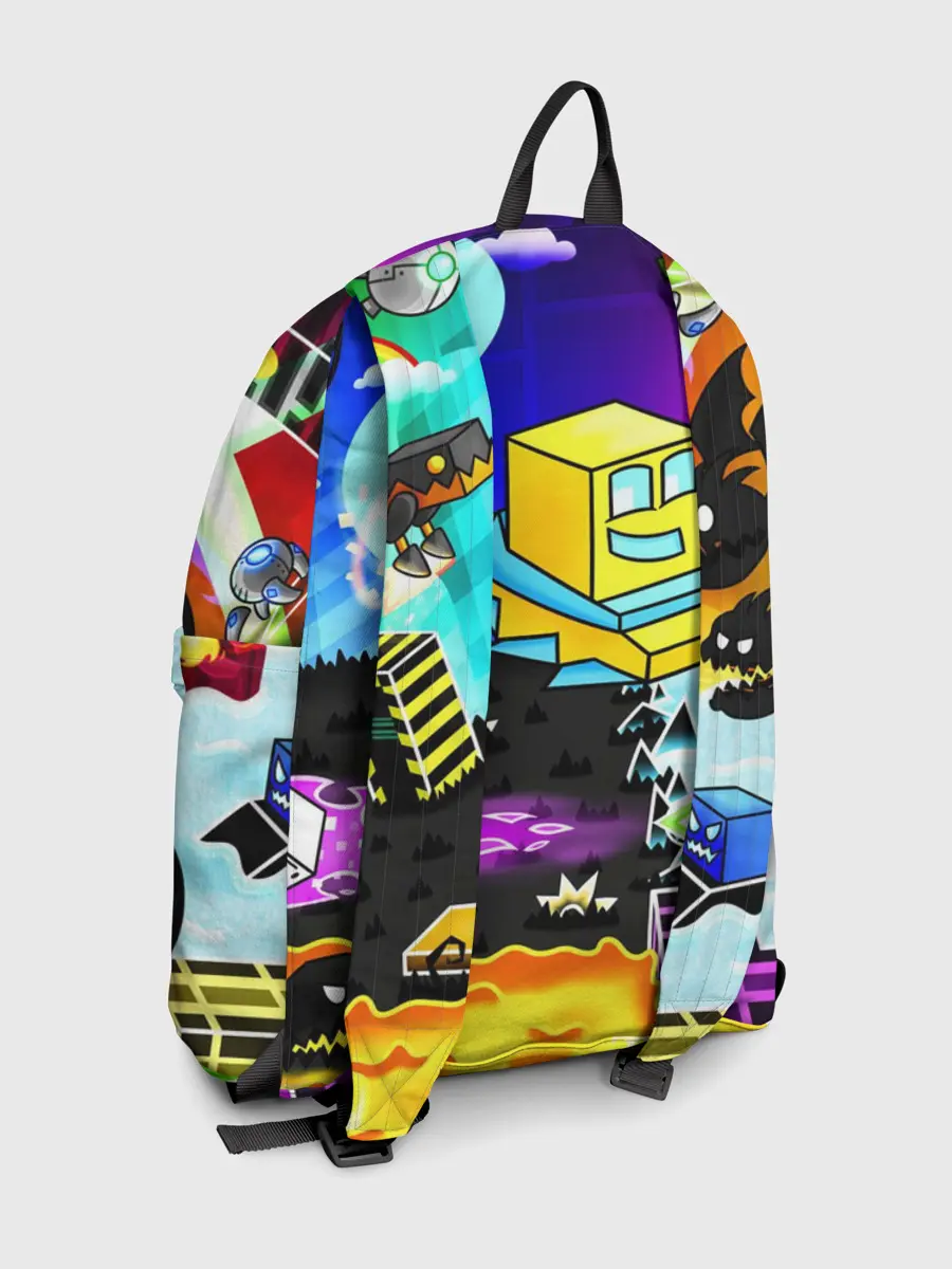 Рюкзак джинсовый / GEOMETRY DASH / ГЕОМЕТРИ ДАШ