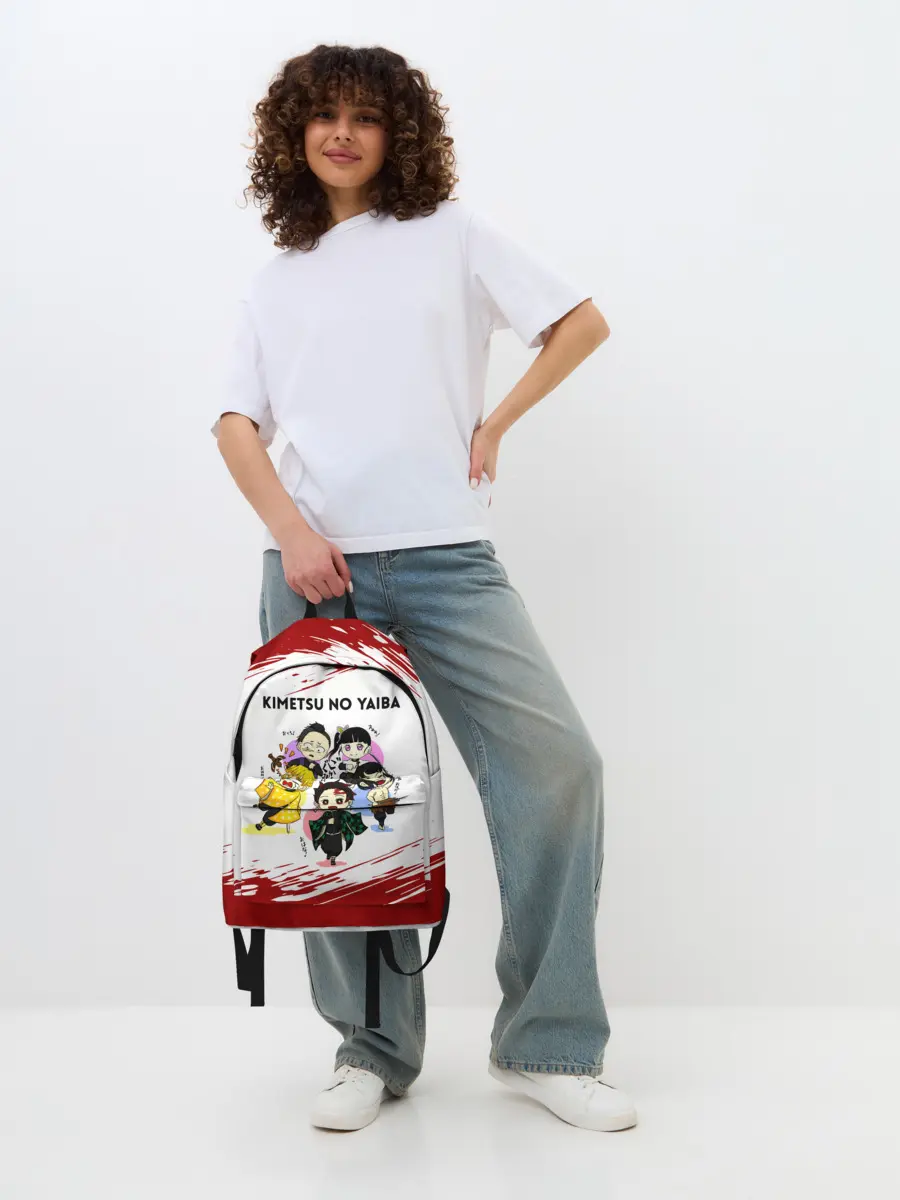 Рюкзак джинсовый / Пять героев Kimetsu no Yaiba