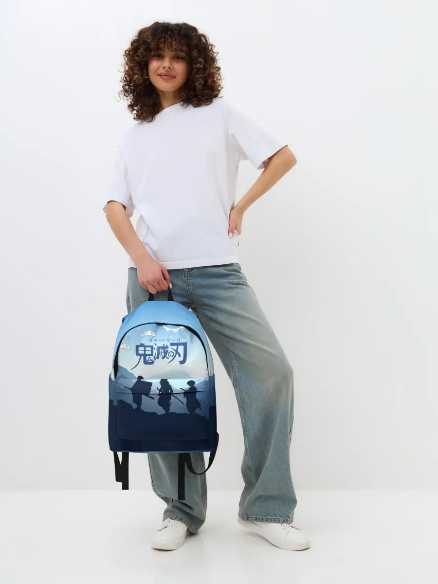 Рюкзак джинсовый / Клинок, рассекающий демонов в горах