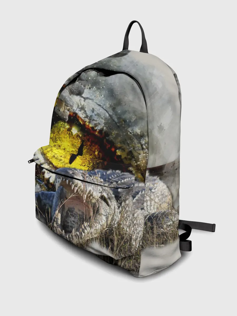 Рюкзак джинсовый / Глаз крокодила