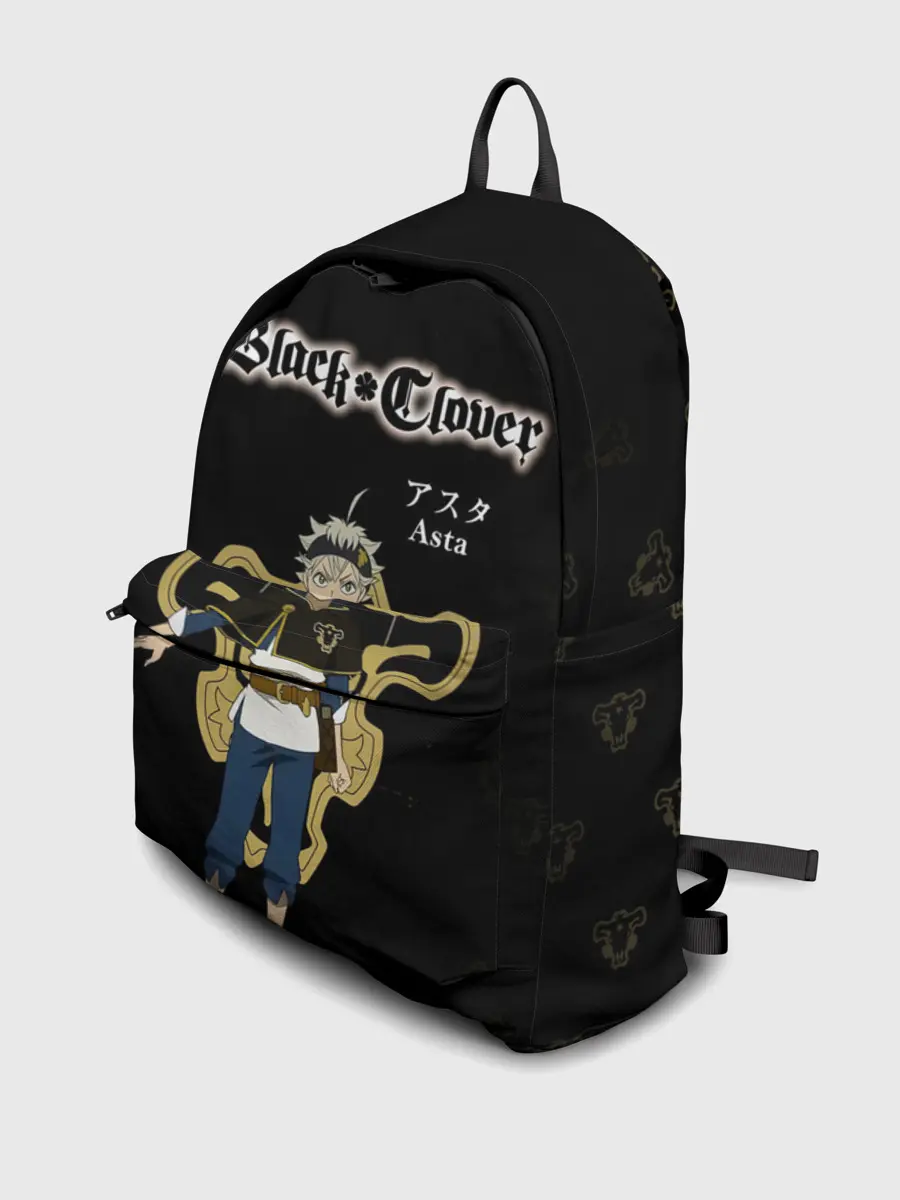 Рюкзак джинсовый / Аста | Чёрный клевер