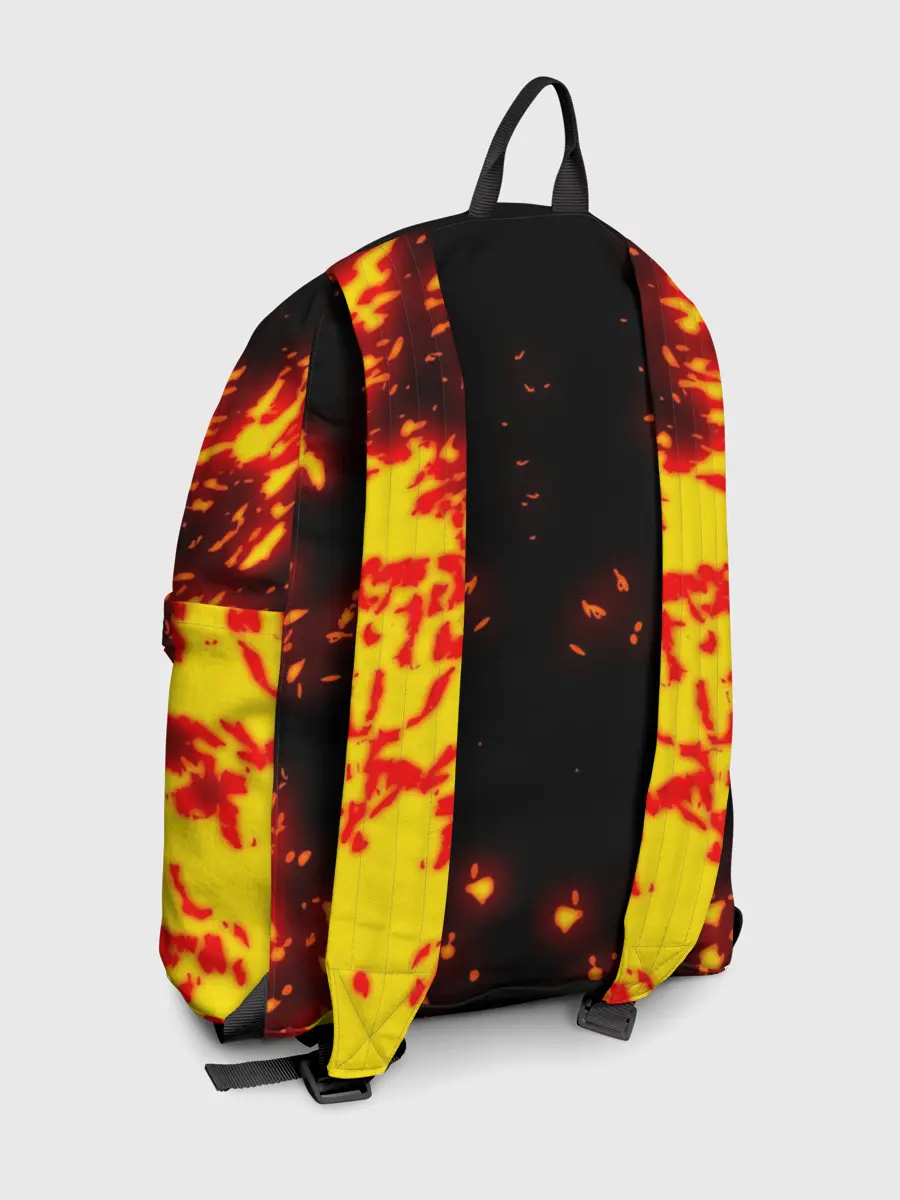 Рюкзак джинсовый / BITCOIN / БИТКОИН / ОГОНЬ