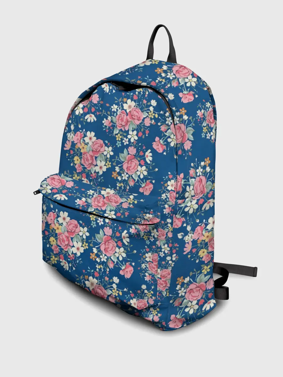Рюкзак джинсовый / Розы и Ромашки