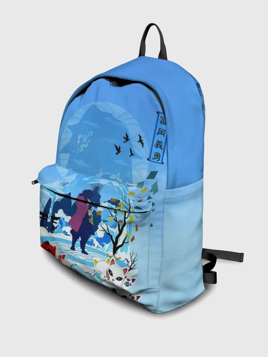 Рюкзак джинсовый / Гию Томиока Kimetsu no Yaiba