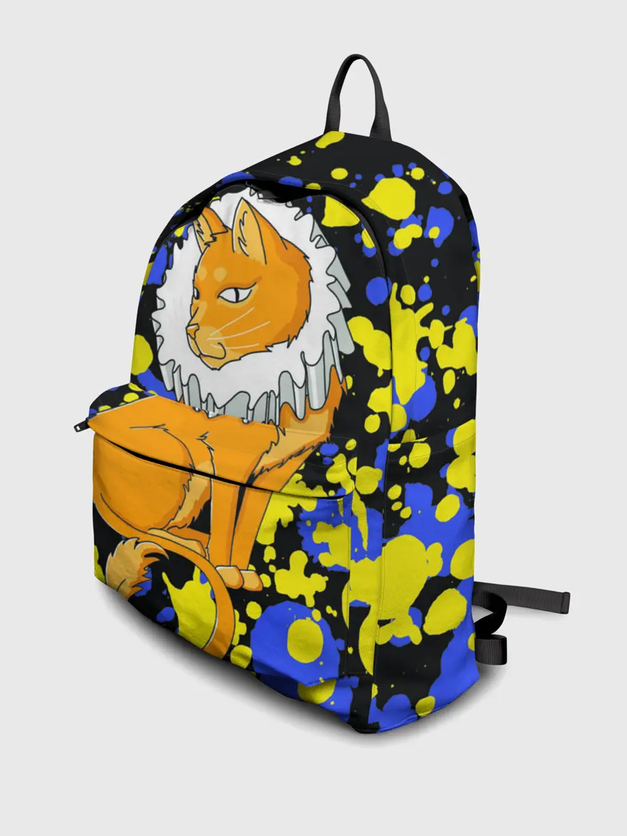 Рюкзак джинсовый / кот аристократ