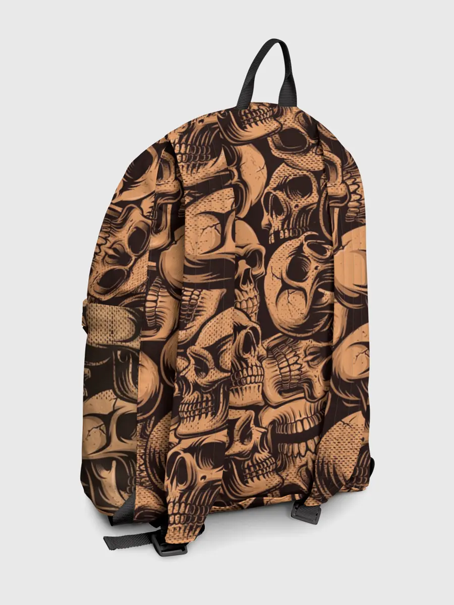 Рюкзак джинсовый / Черепа