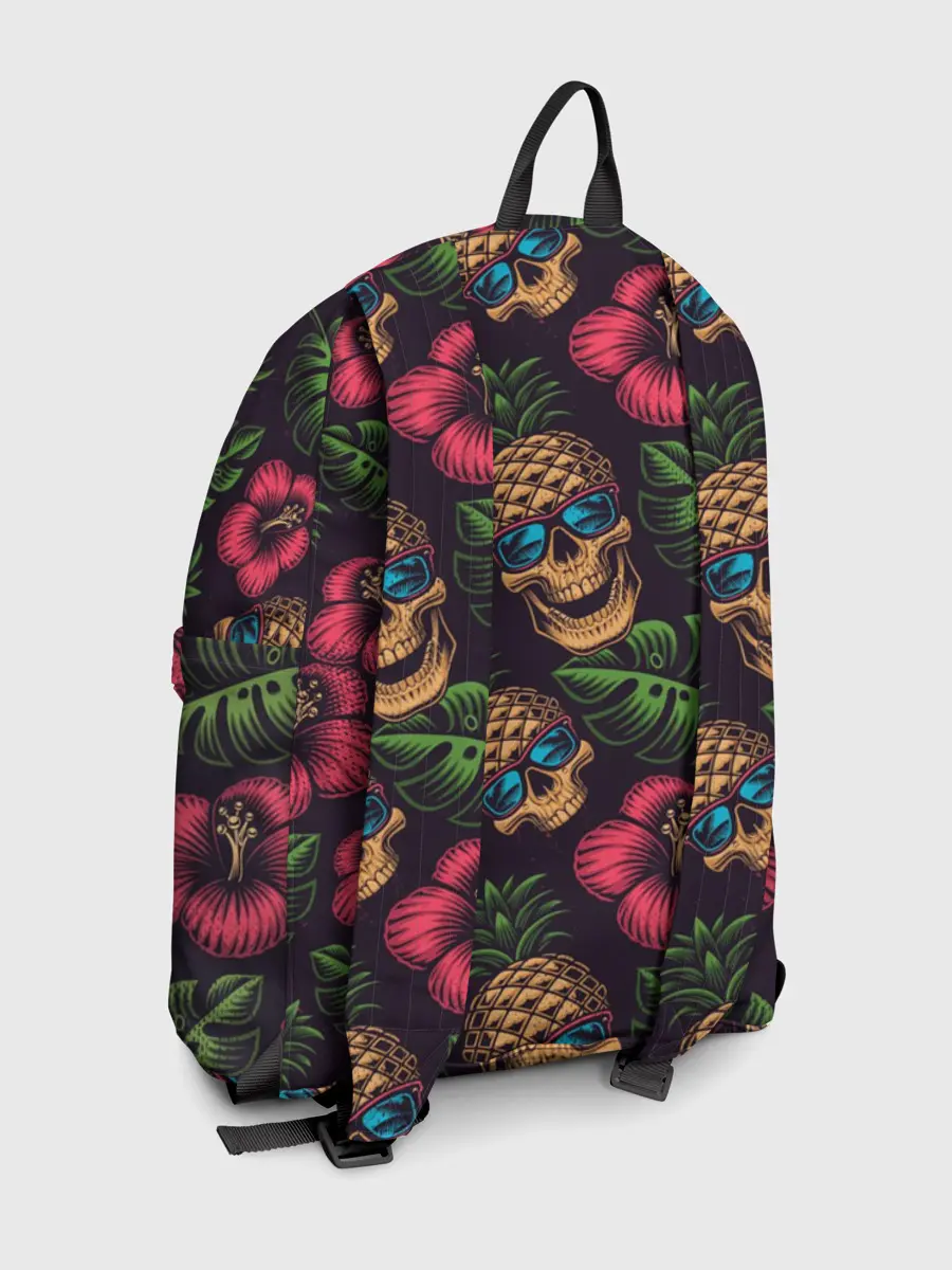 Рюкзак джинсовый / Ананасовый череп