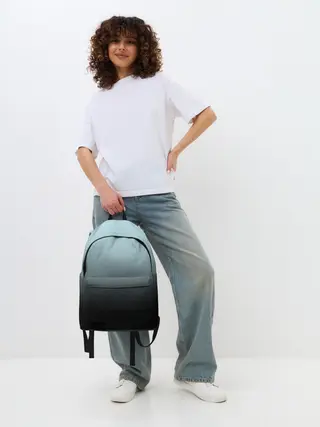 Рюкзак джинсовый / Black and Blue gradient