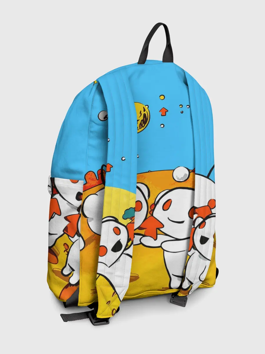 Рюкзак джинсовый / REDDIT / РЕДДИТ / UPVOTE ART