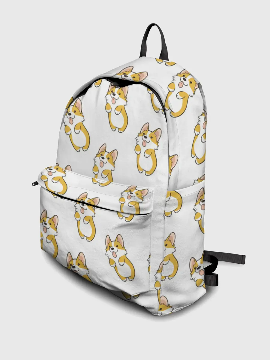 Рюкзак джинсовый / Собаки | Корги