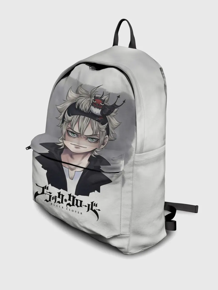 Рюкзак джинсовый / Аста и Секре Чёрный клевер