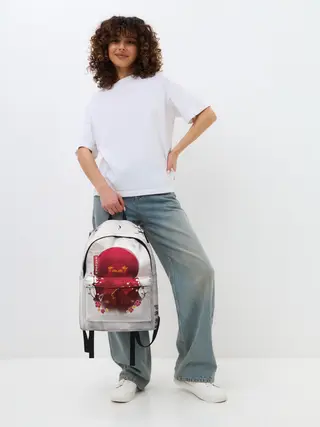 Рюкзак джинсовый / Кенджиро Ренгоку Kimetsu no Yaiba