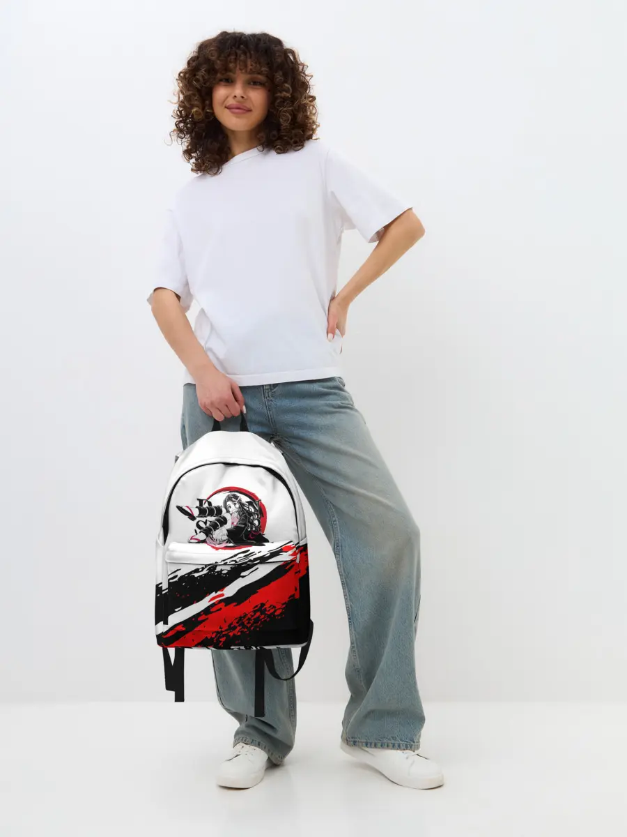 Рюкзак джинсовый / Незуко Камадо | Клинок, рассекающий демонов