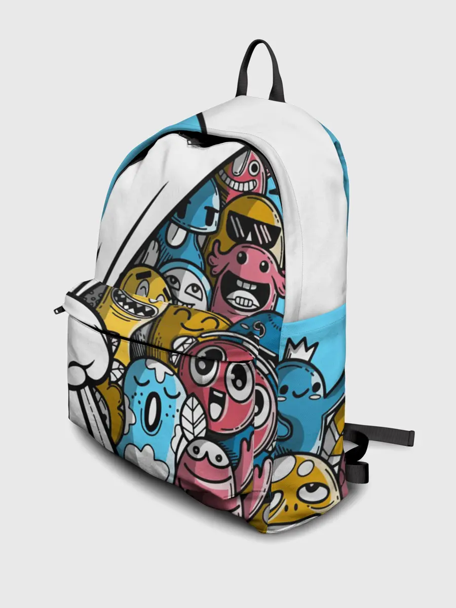 Рюкзак джинсовый / Монстрики