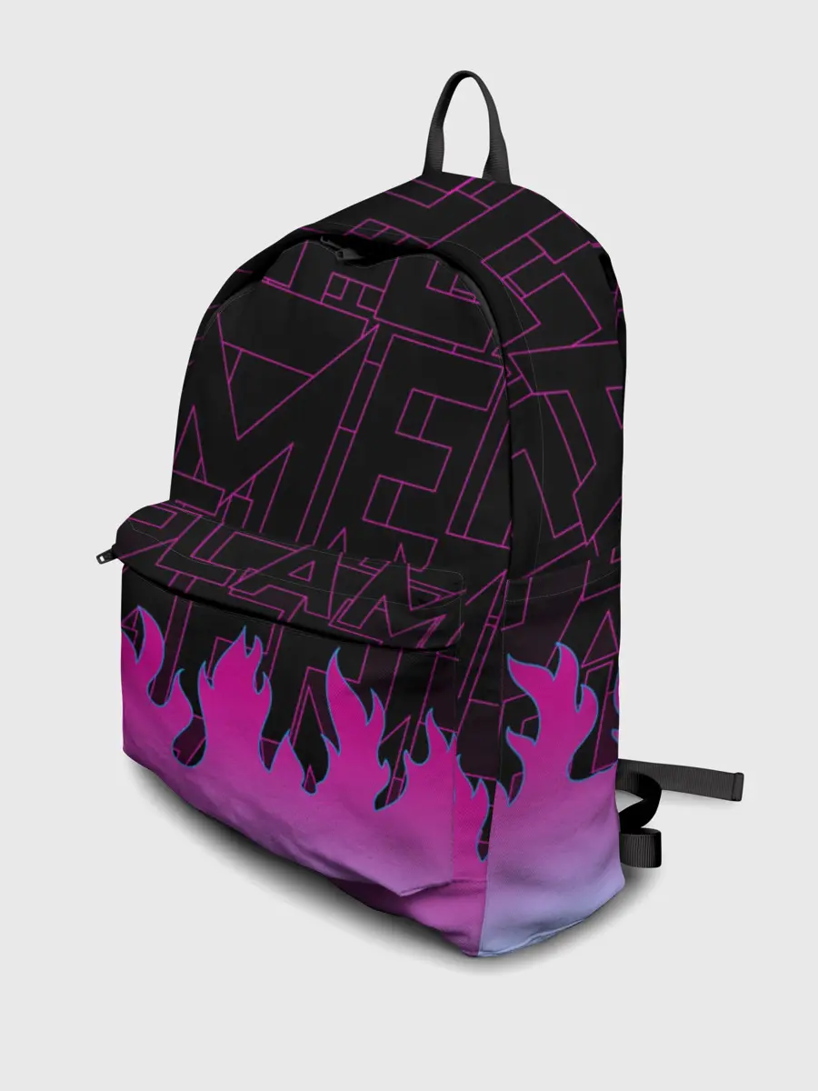 Рюкзак джинсовый / РОЗОВОЕ ПЛАМЯ | PINK FLAME