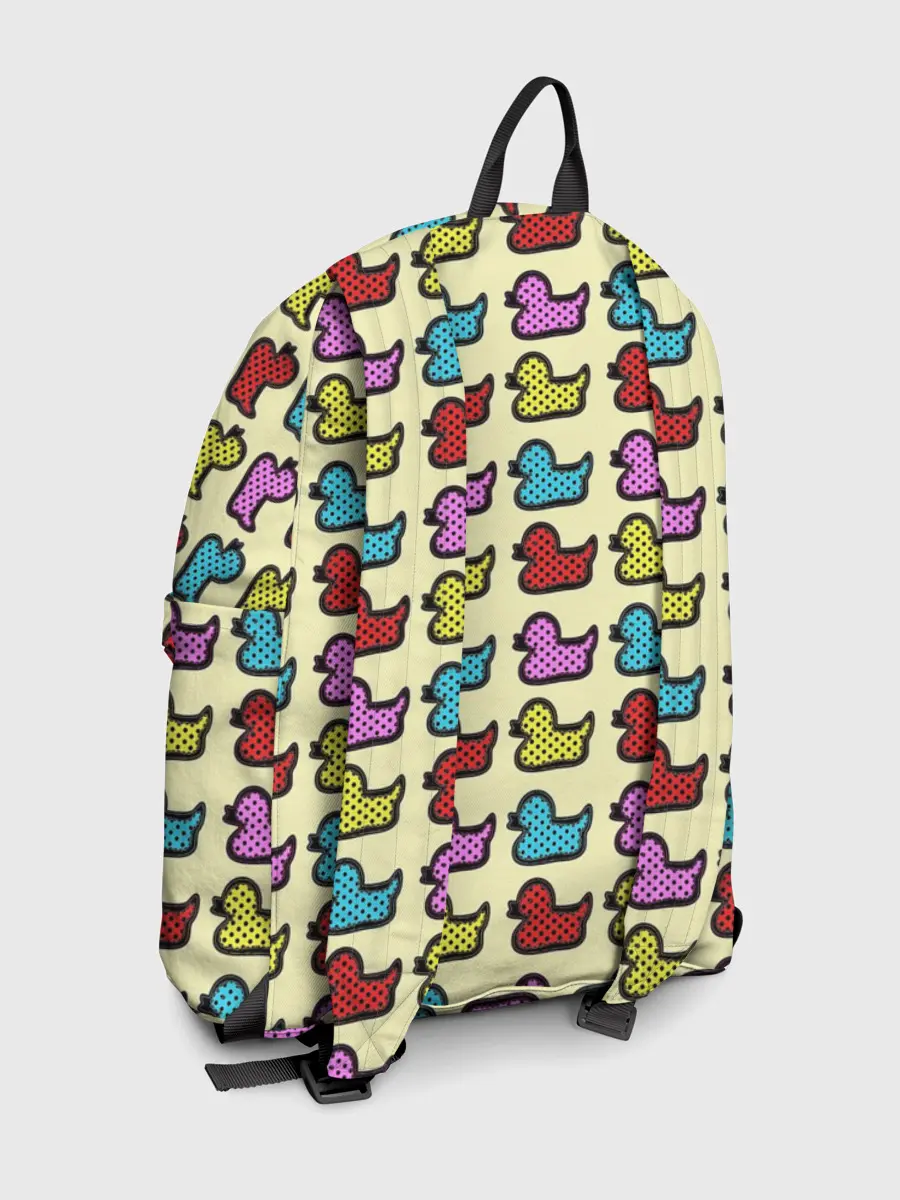 Рюкзак джинсовый / Утиный фон | Утки | Ducks