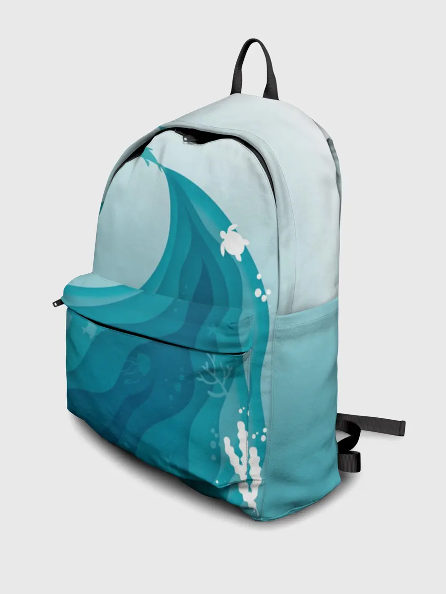 Рюкзак джинсовый / Морские жители