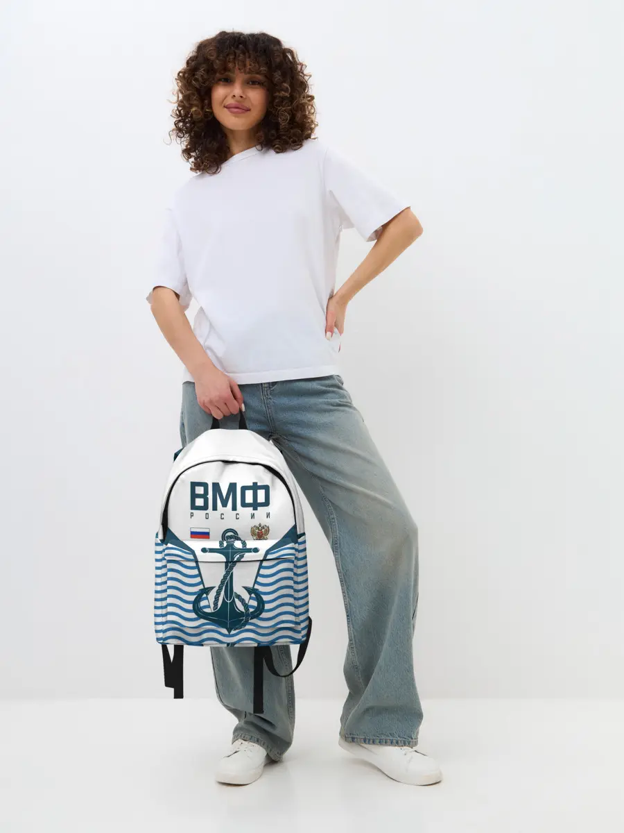 Рюкзак джинсовый / ТЕЛЬНЯШКА ВМФ РОССИИ