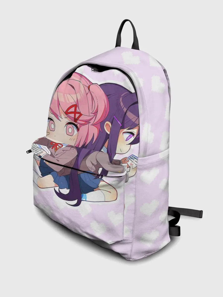 Рюкзак джинсовый / Chibi Natsuki and Yuri