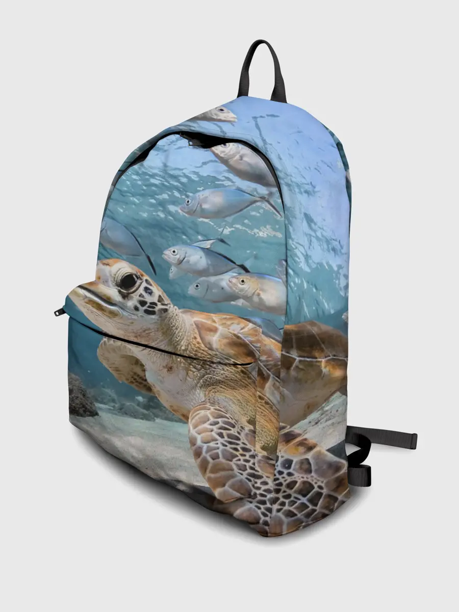 Рюкзак джинсовый / Морская черепаха