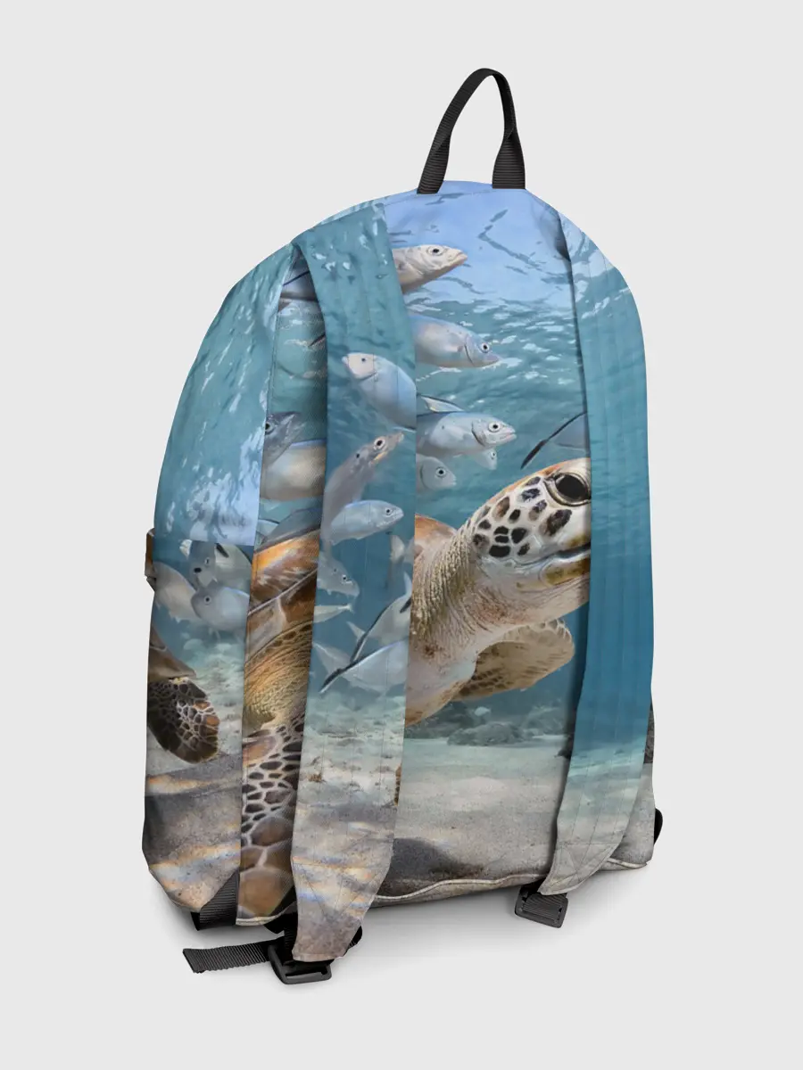 Рюкзак джинсовый / Морская черепаха