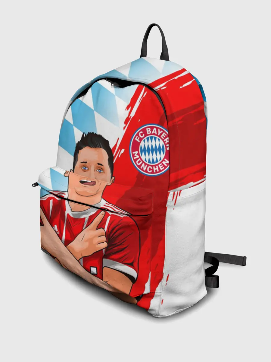 Рюкзак джинсовый / РОБЕРТ ЛЕВАНДОВСКИ / БАВАРИЯ