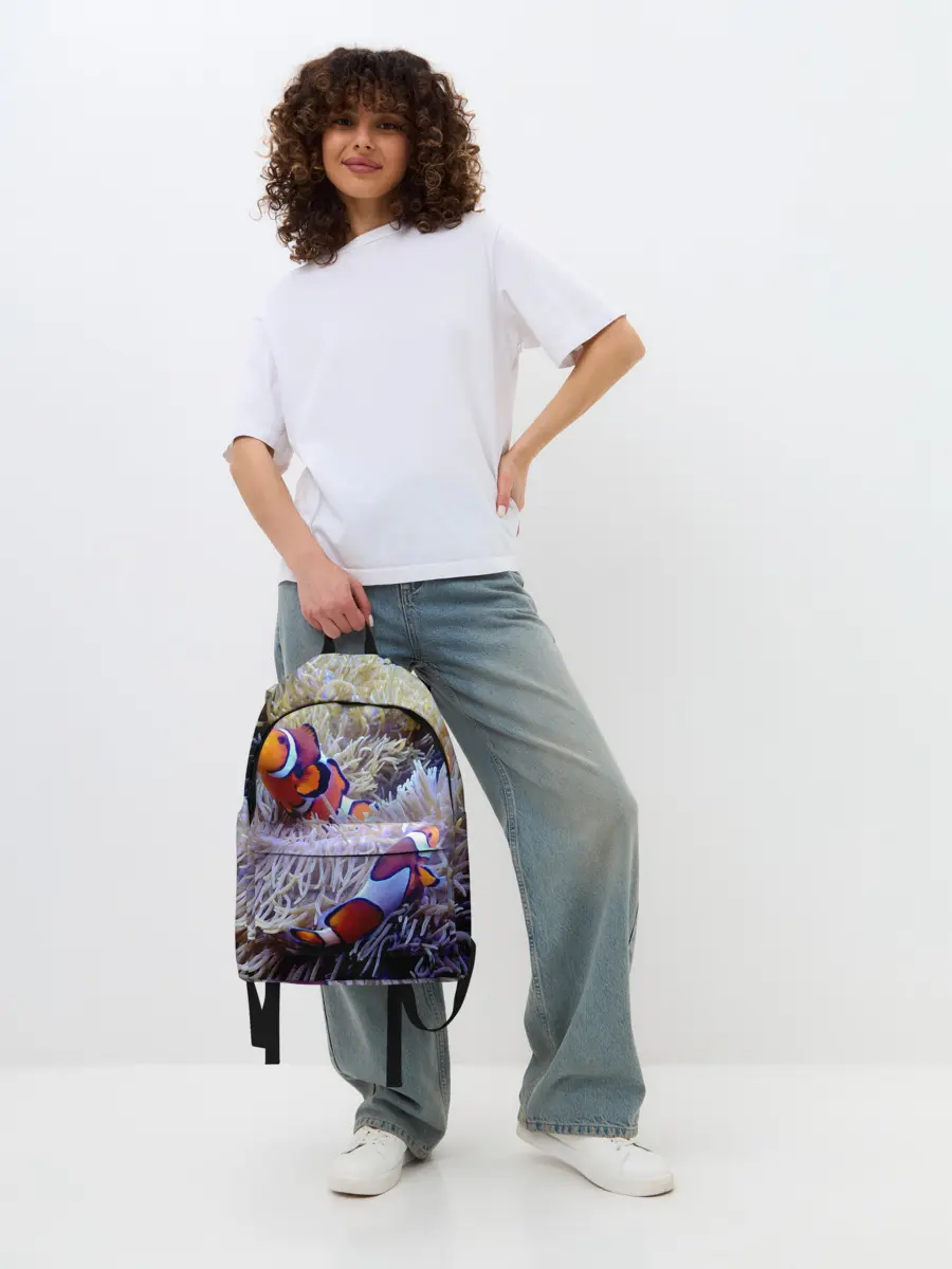 Рюкзак джинсовый / Клоуны в актинии