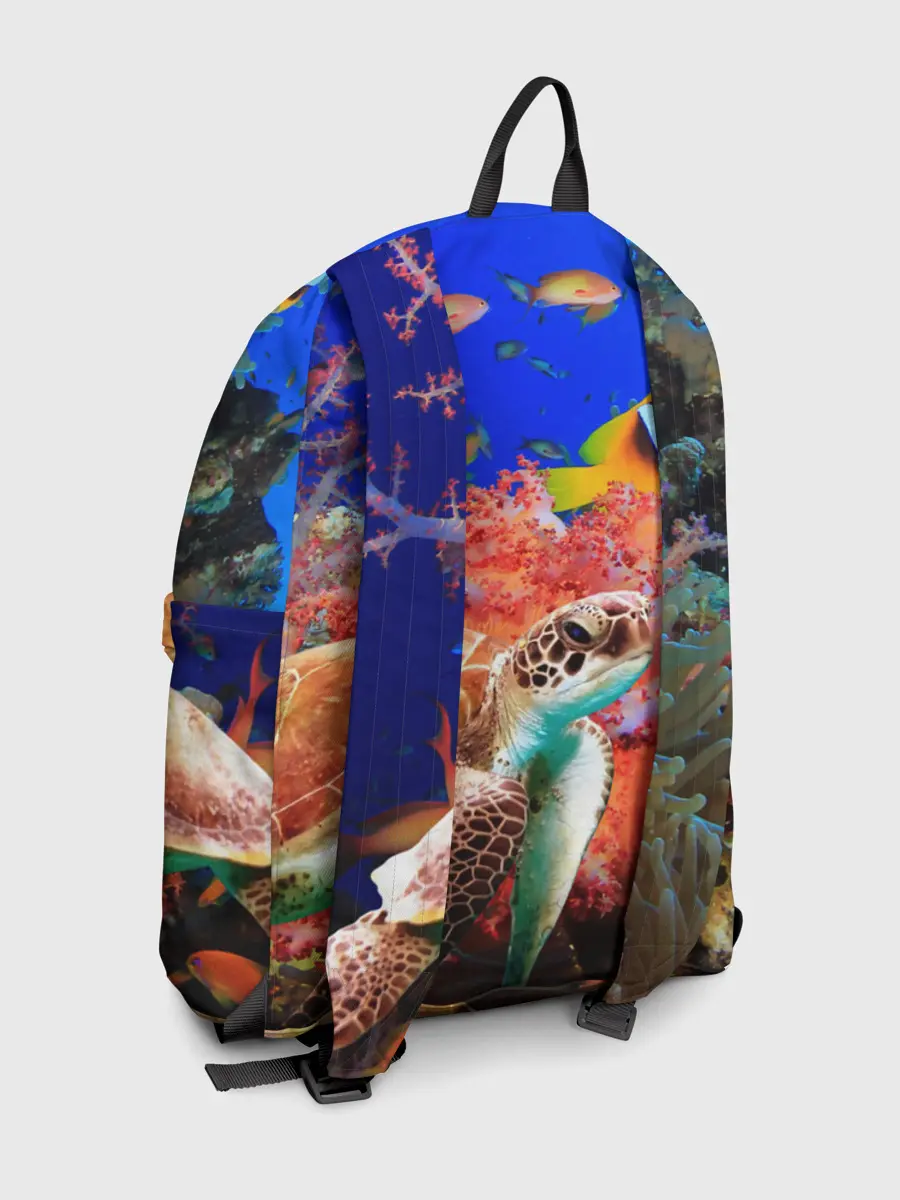 Рюкзак джинсовый / Морская черепаха