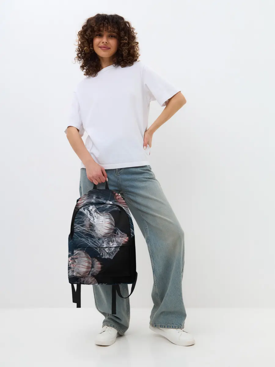 Рюкзак джинсовый / Медузы