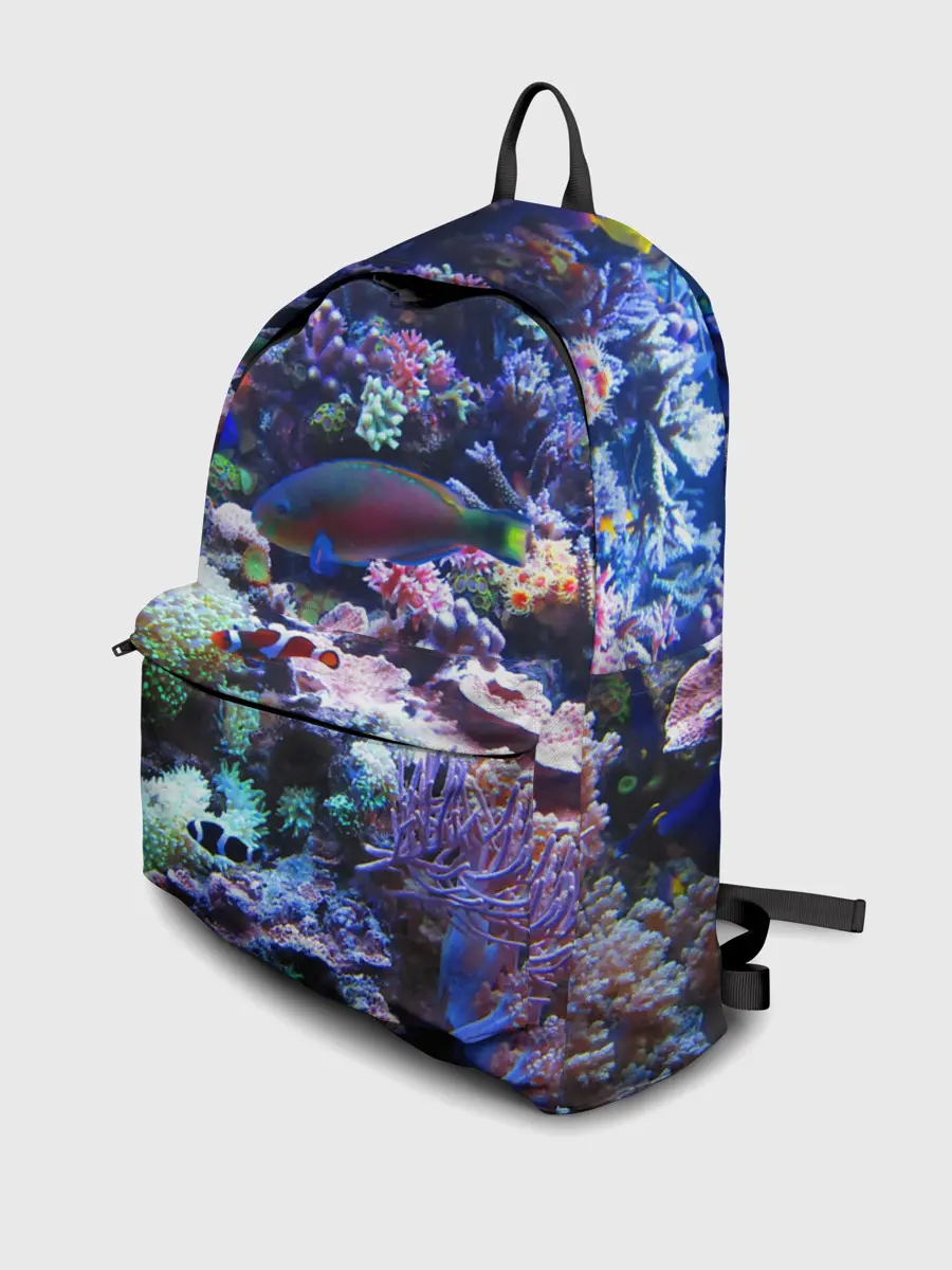 Рюкзак джинсовый / Коралловые рыбки