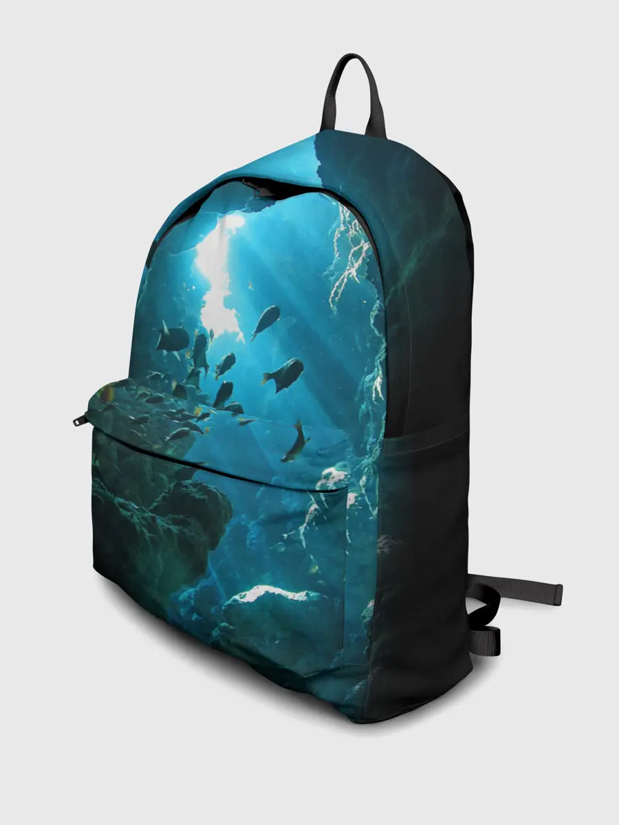 Рюкзак джинсовый / Коралловые рыбки