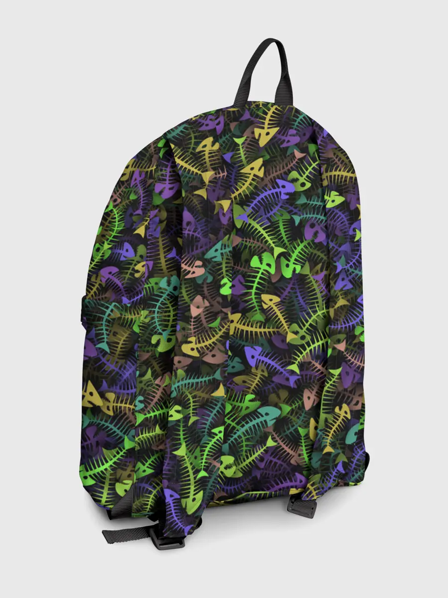 Рюкзак джинсовый / Neon Fish Bone