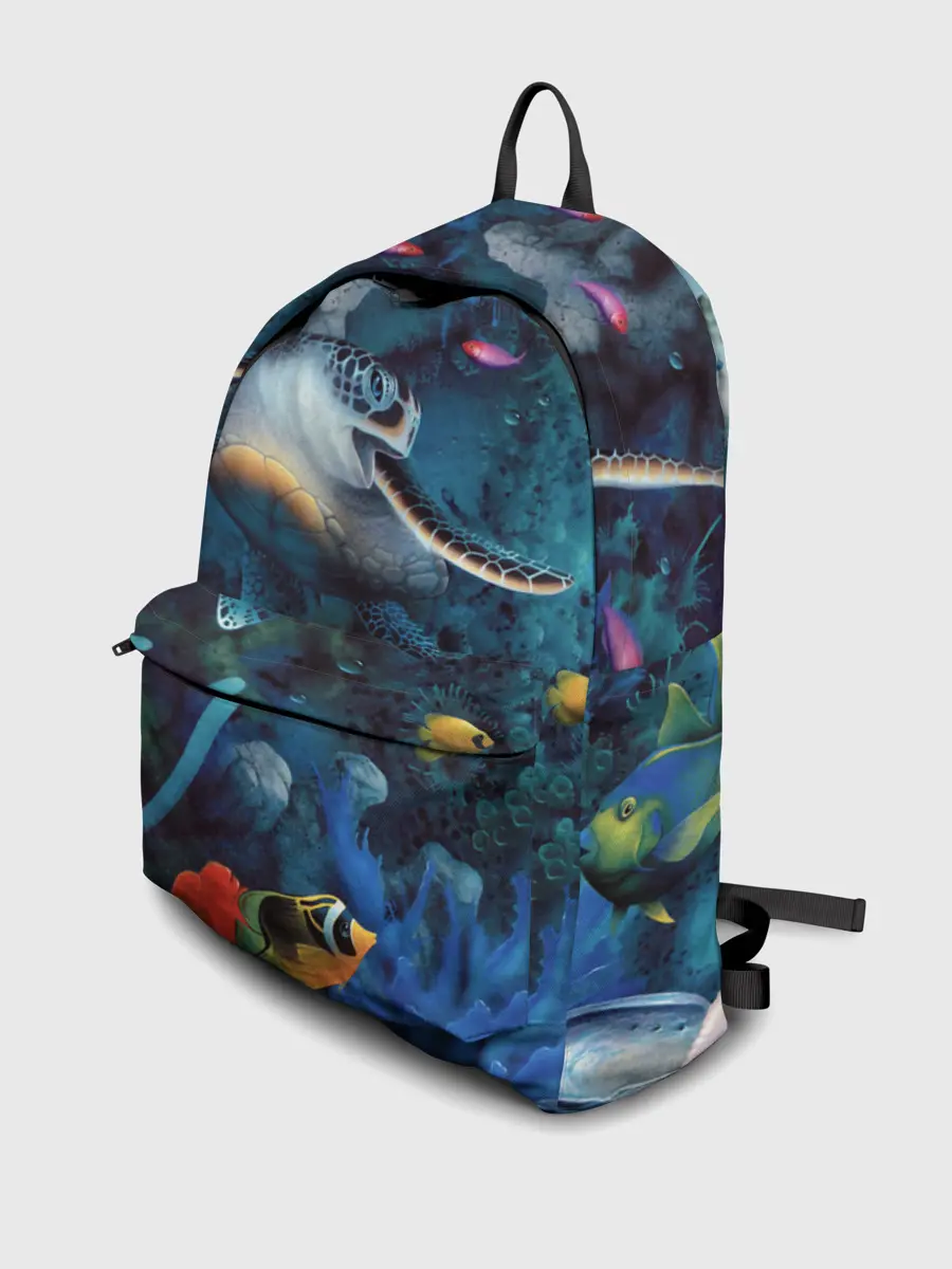 Рюкзак джинсовый / Морская черепаха