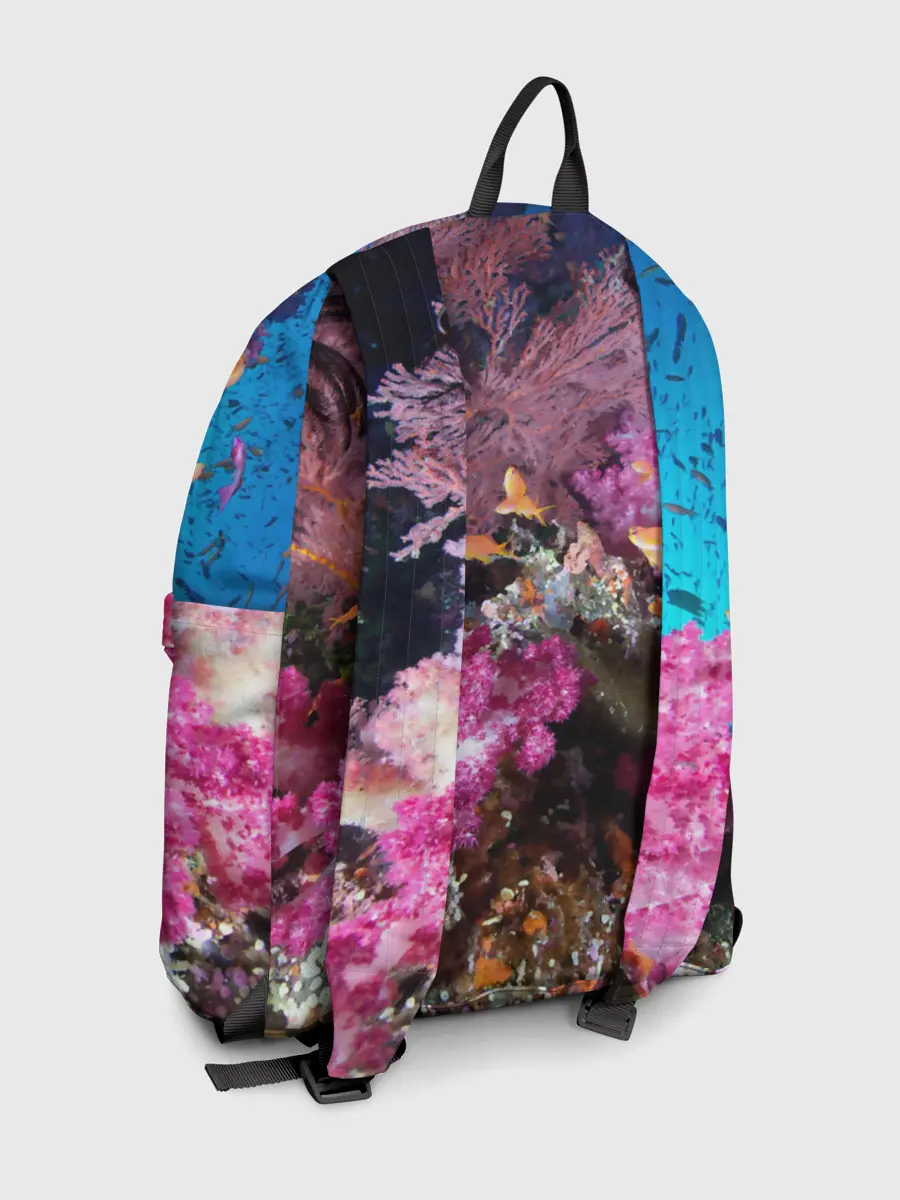 Рюкзак джинсовый / Коралловые рыбки