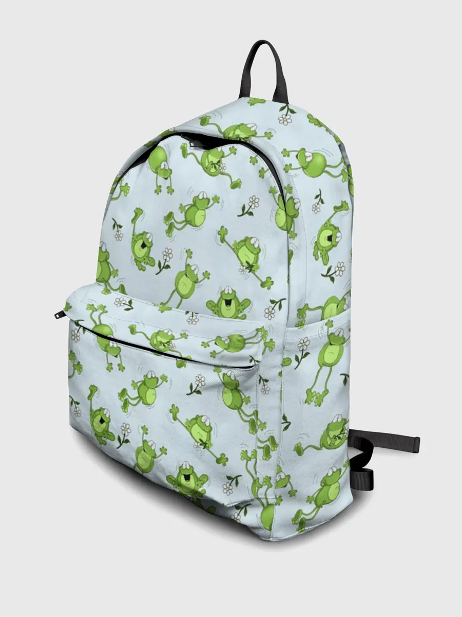 Рюкзак джинсовый / Веселые лягушки