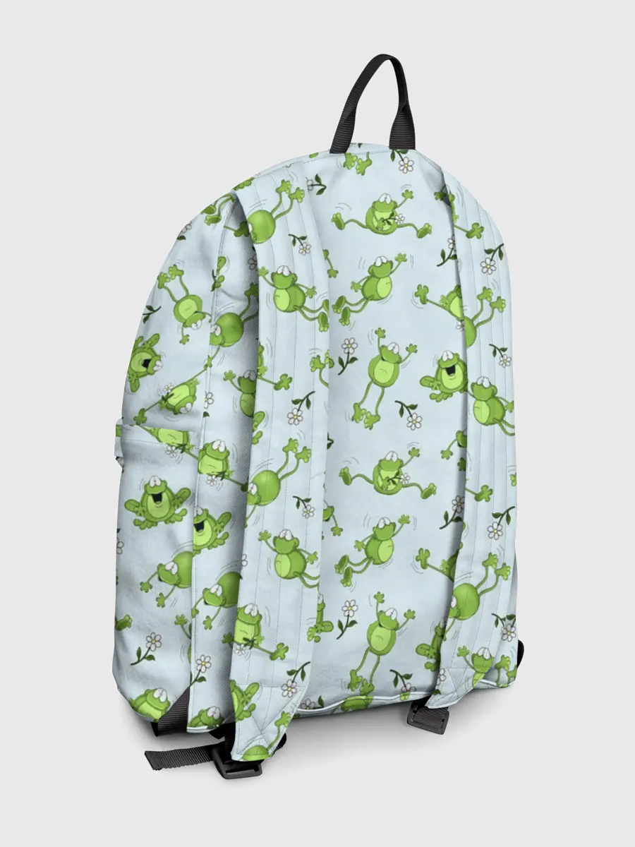 Рюкзак джинсовый / Веселые лягушки