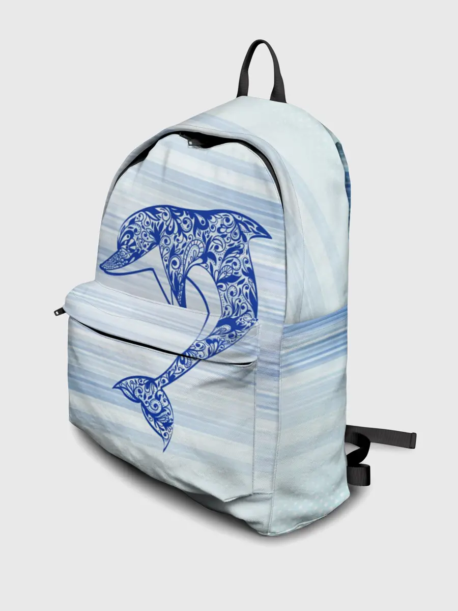 Рюкзак джинсовый / Дельфин