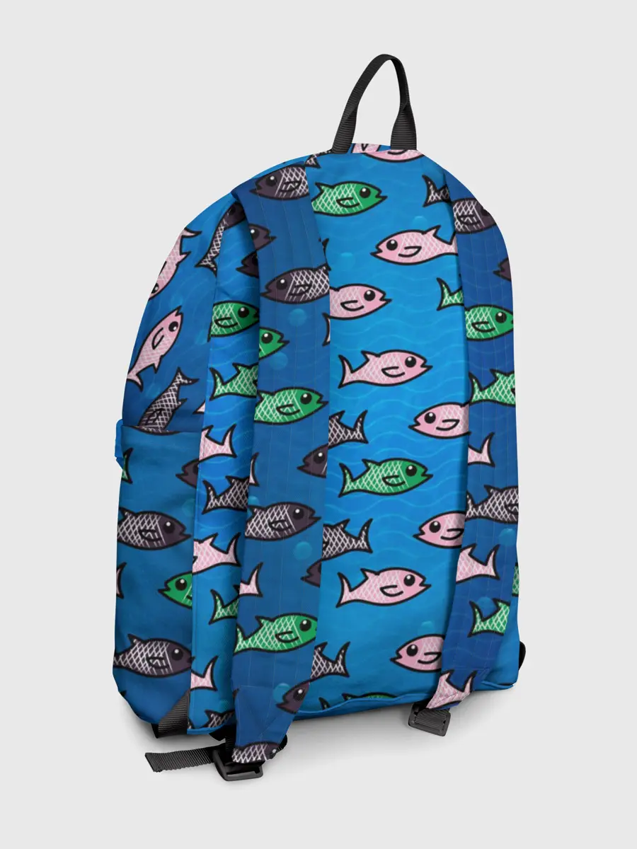 Рюкзак джинсовый / Рыбки