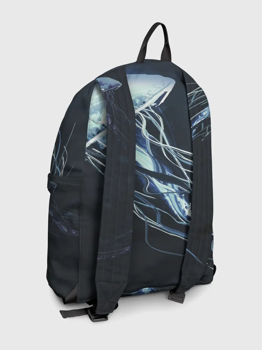 Рюкзак джинсовый / Рисунок медуза